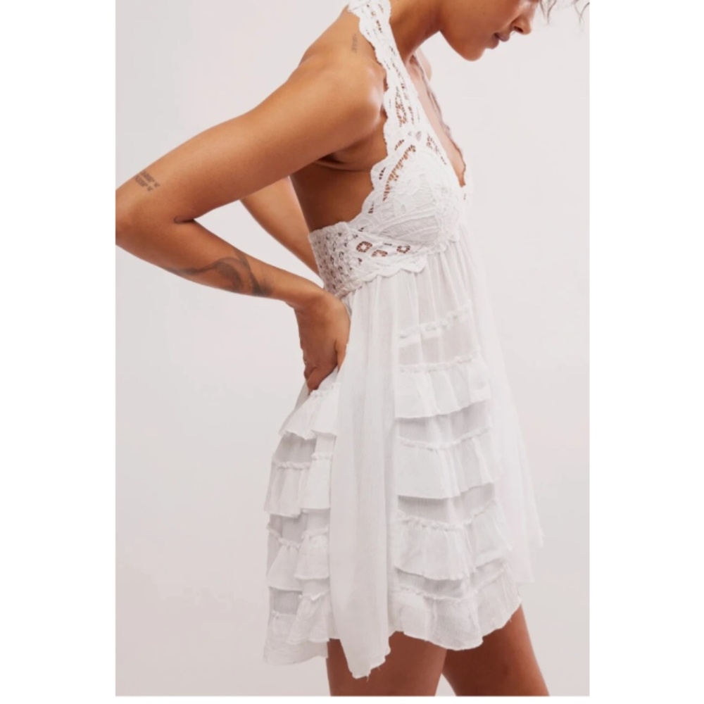 New Free People Adella Halter Slip Mini Dress - Picture 4 of 6
